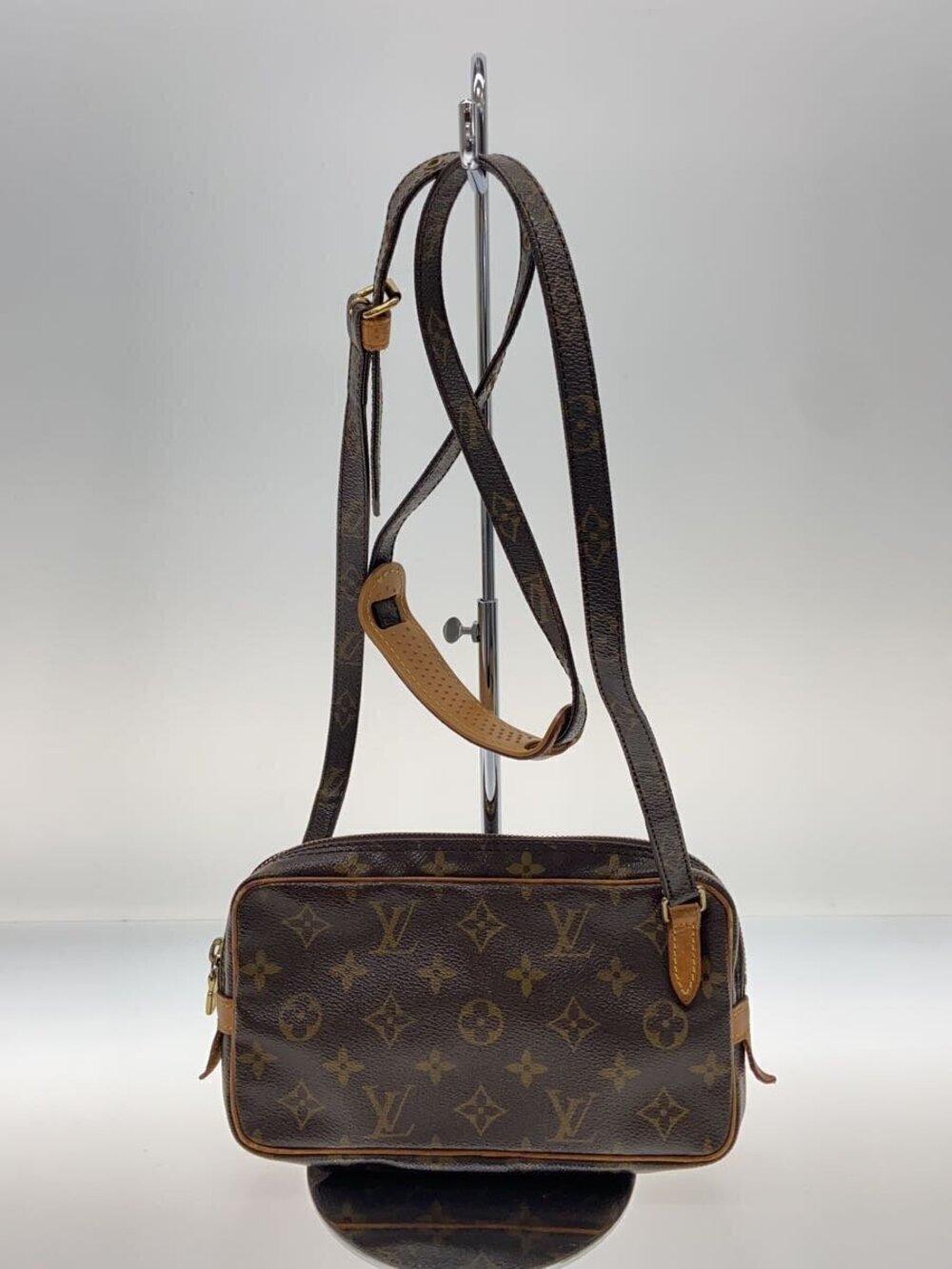 LOUIS VUITTON Pochette Marly Bandouliere Monogram Canvas Brown All over